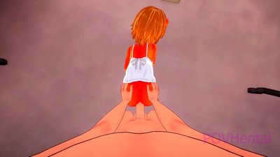 Elemental Flame Monster Girl.